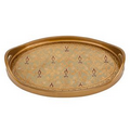 Antigua Sand Oval Tray 18" x 12"